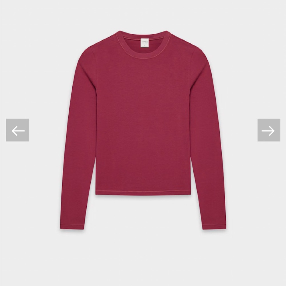 Aritzia Homestretch smooth solo long sleeve - juicy rose medium